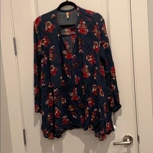 Free People Floral Tunic